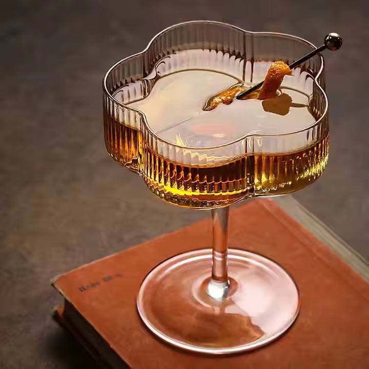 Ribbed Martini Glass "Set"
