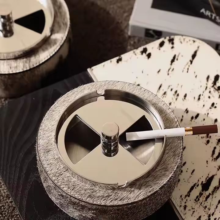 Modern Leather Ashtray