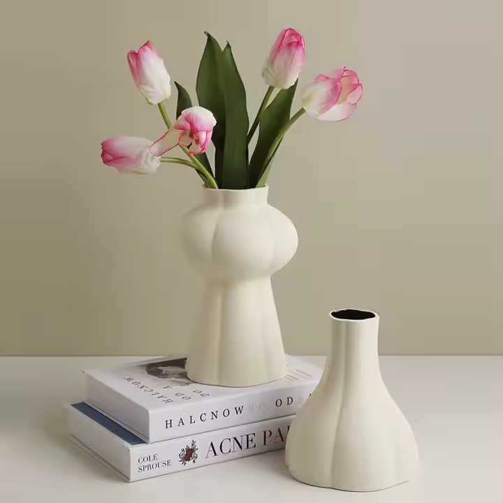 Cream Flower Vase
