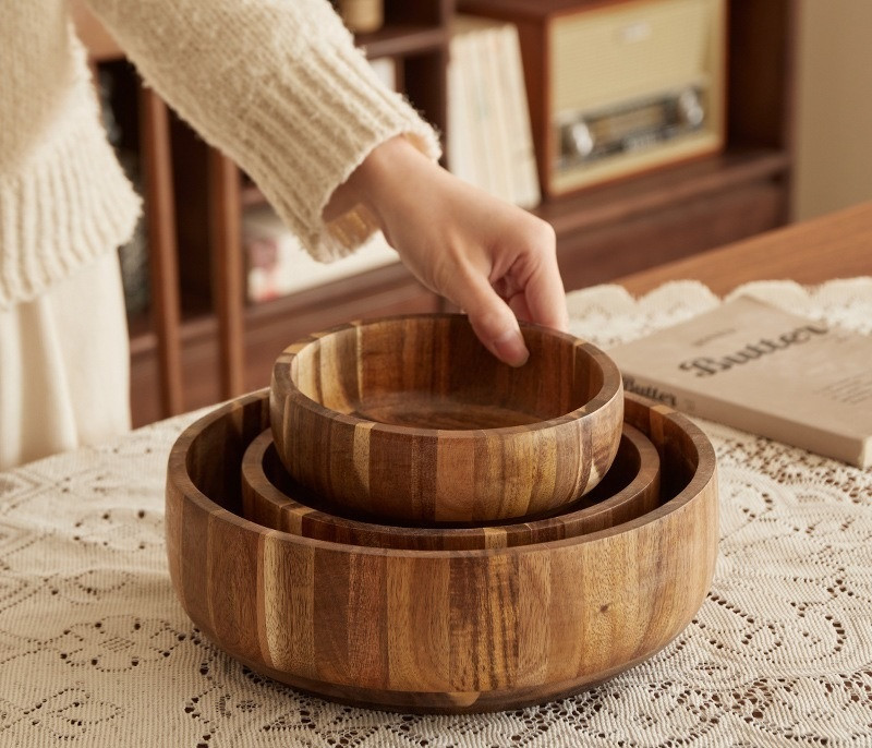 Wooden Rustic Bowl