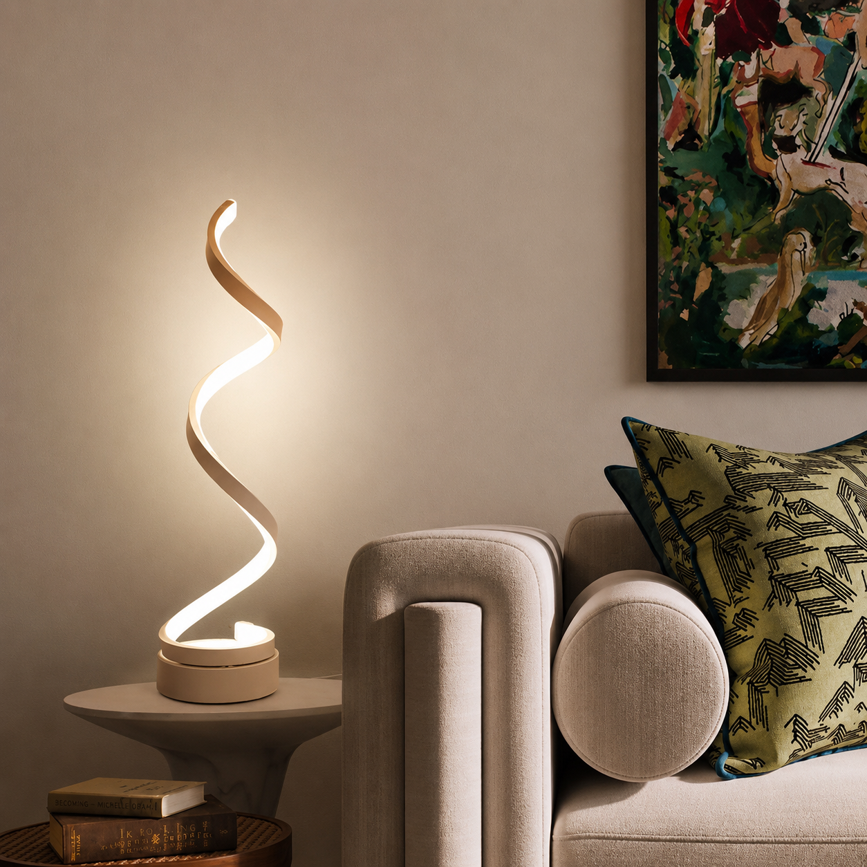 Spiral Table Lamp