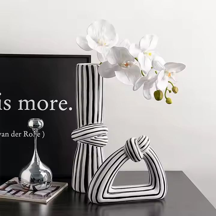 Striped Knot Vase